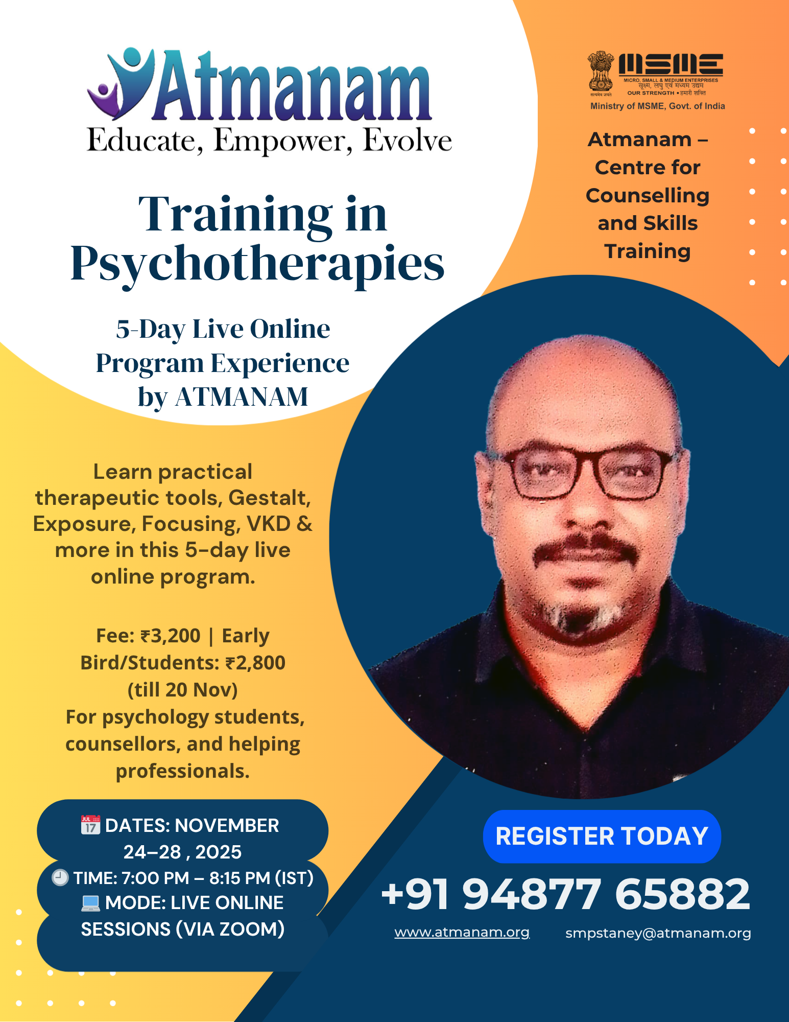 Online Training in Psychotherapies